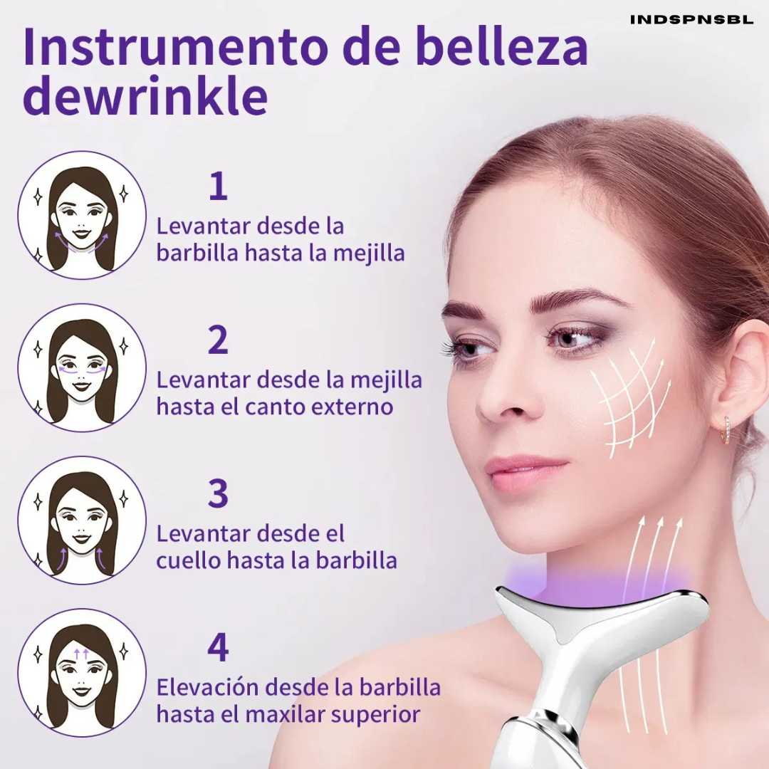 MASAJEADOR FACIAL ARRUGAS LED - LumiGlow™